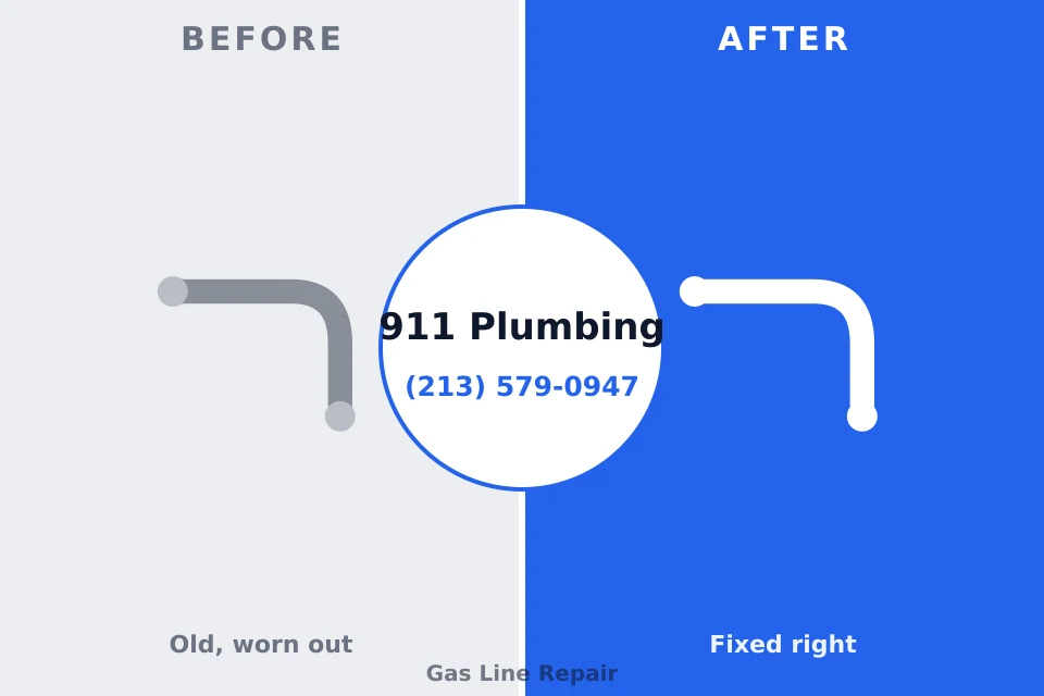 Before and after: plumbing repair New Holstein, WI